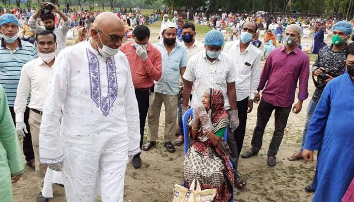অসহায়দের ঘরে খাদ্য পৌঁছে দেওয়ার দায়িত্ব নিয়েছেন প্রধানমন্ত্রী: এবি তাজুল ইসলাম