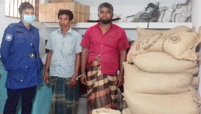 সুন্দরগঞ্জে ভিজিডির চাল কিনে গোডাউনে মজুদ, গ্রেপ্তার ২