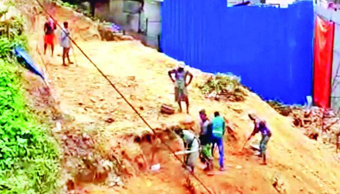 ১২তলা ভবন তুলতে পাহাড়খেকোদের সর্বনাশা কাণ্ড