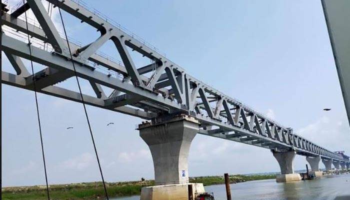 পদ্মা সেতুর ৪ হাজার ৩৫০ মিটার দৃশ্যমান