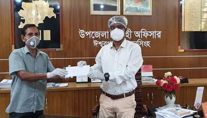 প্রধানমন্ত্রীর ত্রাণ তহবিলে মূলধনের অংশ দিলেন ক্ষুদ্র ব্যবসায়ী