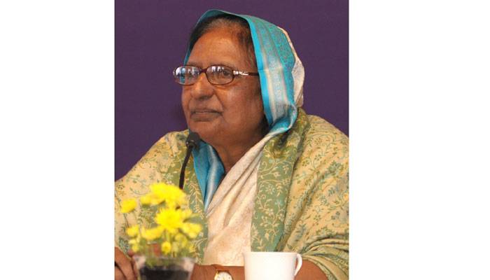 সাবেক স্বরাষ্ট্রমন্ত্রী সাহারা খাতুন অসুস্থ হয়ে হাসপাতালে