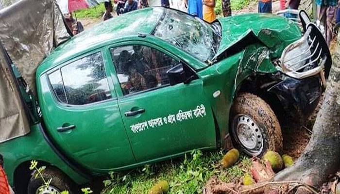 মানিকছড়িতে সড়ক দুর্ঘটনায় ৬ আনসার সদস্যসহ আহত ৭