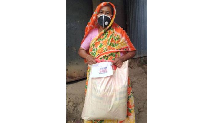 খাদ্য সহায়তা পেয়ে স্বস্তি ২০ পরিবারে