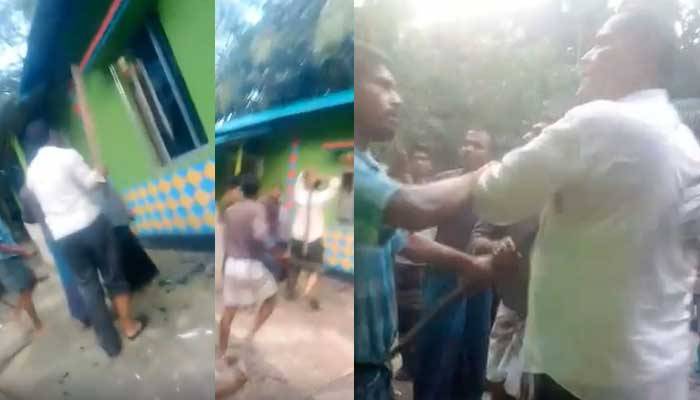 ব্যাংকারের বাড়িতে লাঠিসোটা নিয়ে শিক্ষক নেতার হামলা