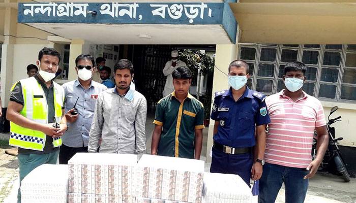 বগুড়ায় ৪ লাখ টাকার সিগারেট চুরি, শিক্ষকসহ গ্রেফতার ২