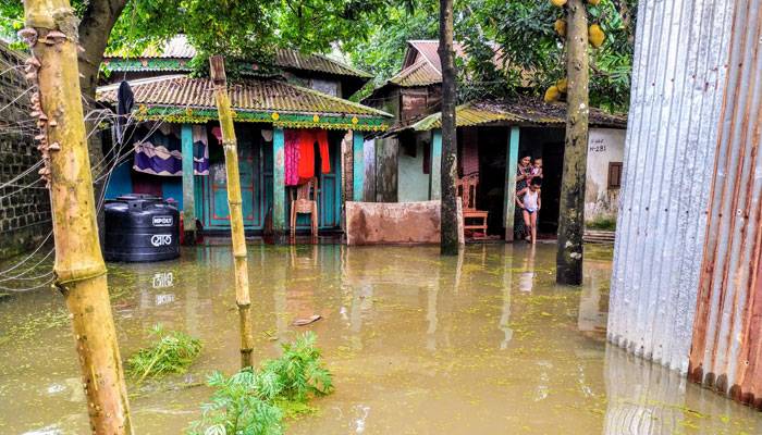 কলমাকান্দায় নদীর পানি বৃদ্ধি, ক্ষয়ক্ষতির আশঙ্কা