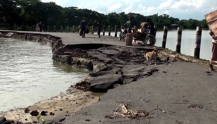 ২৮৮ কিলোমিটার সড়কের ব্যাপক ক্ষতি বন্যায়