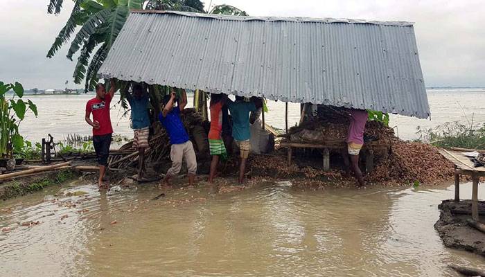 ডিমলায় আবারো তিস্তার পানি বৃদ্ধি