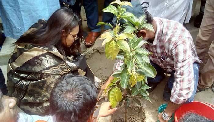 মুজিববর্ষে আ'লীগ নেতাকর্মীদের গাছের চারা উপহার