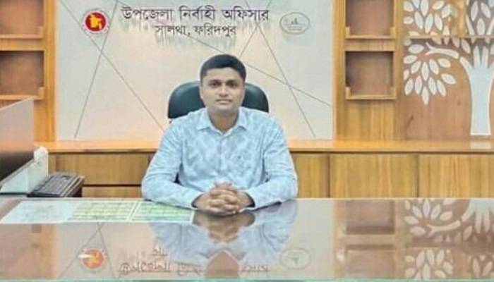 ফরিদপুরের শ্রেষ্ঠ ইউএনও সালথার হাসিব সরকার