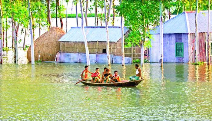 লালমনিরহাটে ফের তিস্তা ধরলার পানি বৃদ্ধি