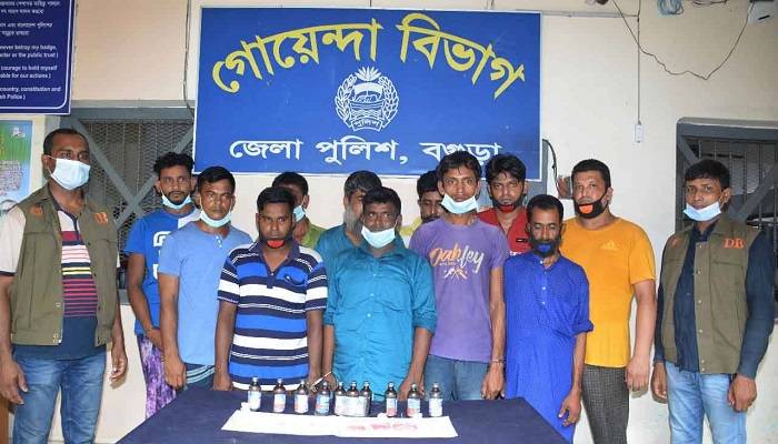 বগুড়ায় ২৪ ঘণ্টায় ১১ ‘মাদক ব্যবসায়ী’ গ্রেফতার