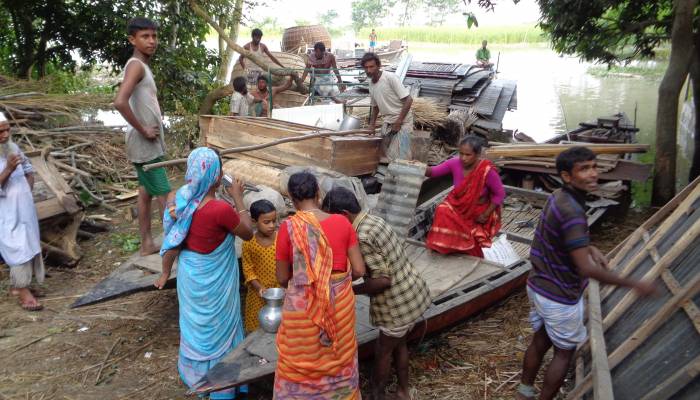 বগুড়ায় ১৭ হাজার মানুষ পানিবন্দি