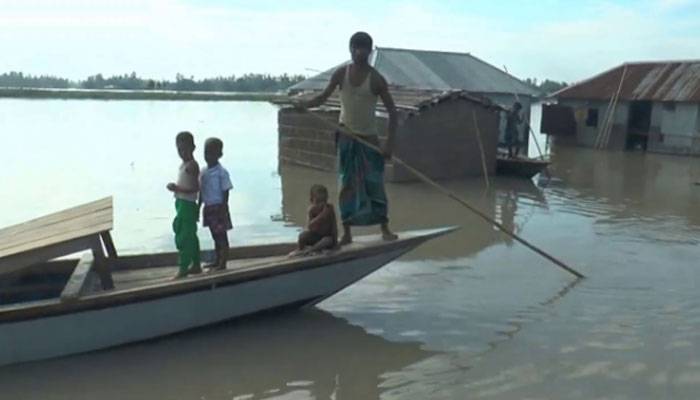 কুড়িগ্রামে নদ-নদীর পানি কমছে