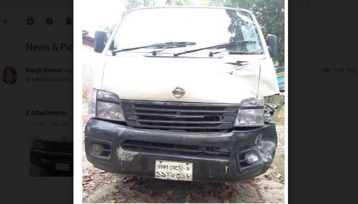 জলঢাকায় মাইক্রোবাসের ধাক্কায় নারীর মৃত্যু, চালক আটক