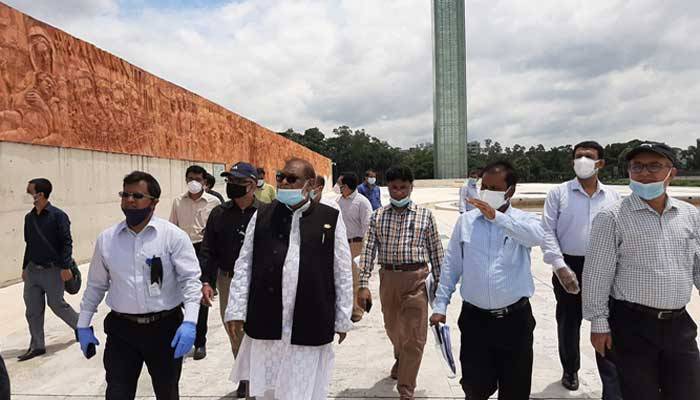 সোহ্‌রাওয়ার্দীর নির্মাণ প্রকল্প পরিদর্শনে মুক্তিযুদ্ধ বিষয়ক মন্ত্রী