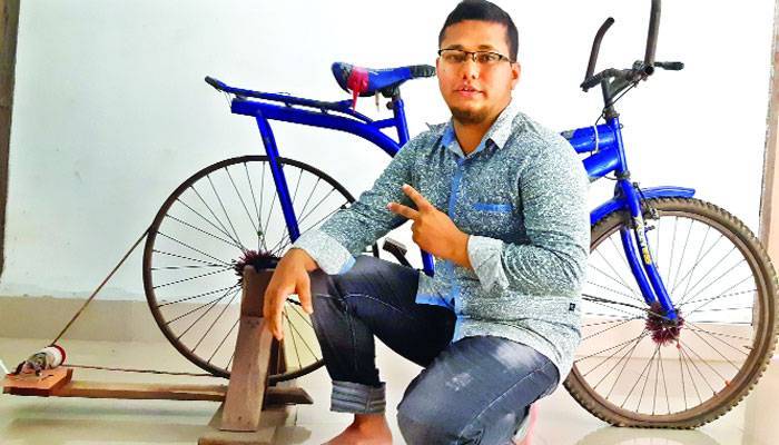সাইকেলের বিদ্যুতে চলবে লাইট ফ্যান টিভি