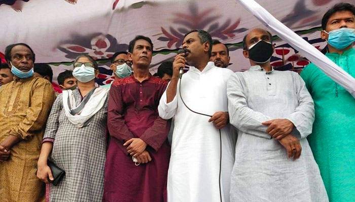 ঢাকা-৫ আসনের উপনির্বাচনে সারুলিয়ায় নৌকার পক্ষে পথসভা