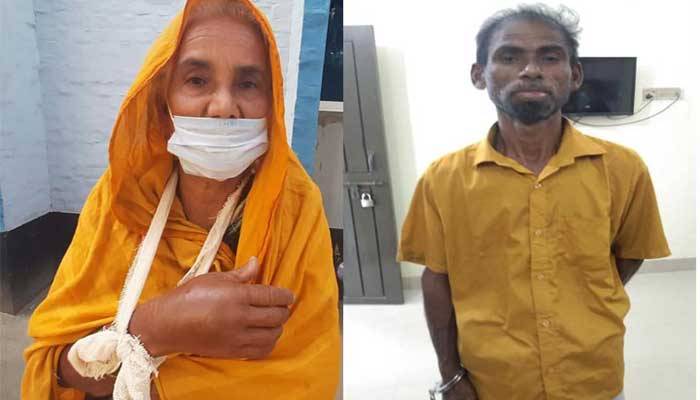 মেরে মার হাত ভেঙে দিল ছেলে