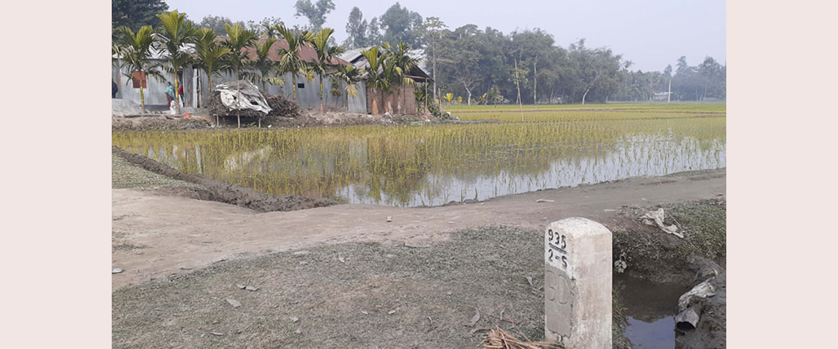 সীমান্তে বাড়ির স্থাপনা ভেঙে দিল বিজিবি সীমান্তে বাড়ির স্থাপনা ভেঙে দিল বিজিবি