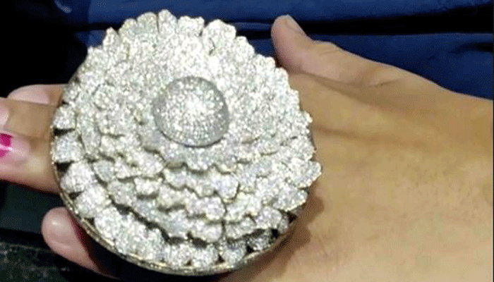 ১২ হাজারের বেশি হীরায় তৈরি আংটি