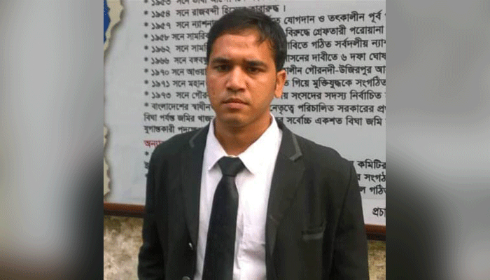 বরিশালে গ্রেপ্তারের পর শিক্ষানবিশ আইনজীবীর হাসপাতালে মৃত্যু