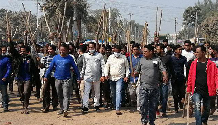 বগুড়ায় মোটর মালিক গ্রুপের নিয়ন্ত্রণ নিয়ে সংঘর্ষ, আহত ১০