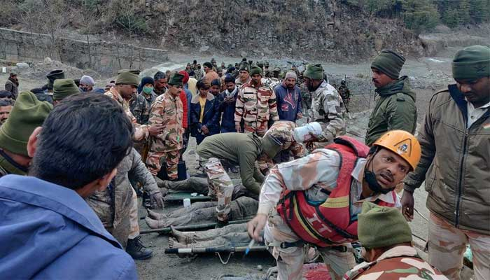 উত্তরাখণ্ডে হিমবাহ ধস: ১৪ জনের মৃত্যু, নিখোঁজ ১৭০