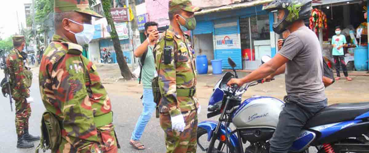 কঠোর লকডাউনের প্রথম দিনে সিলেটে ১৭২ মামলা কঠোর লকডাউনের প্রথম দিনে সিলেটে ১৭২ মামলা