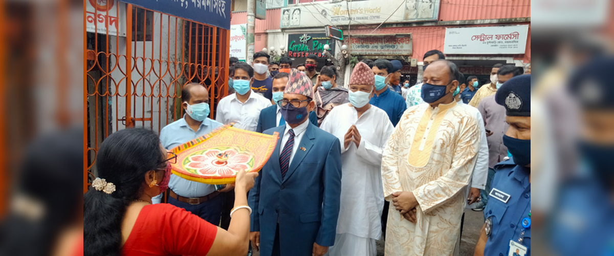 ময়মনসিংহে মন্দির পরিদর্শনে নেপালের হাইকমিশনার ময়মনসিংহে মন্দির পরিদর্শনে নেপালের হাইকমিশনার