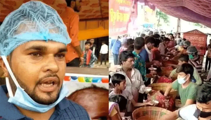 মেয়ে হওয়ার আনন্দে বিনামূল্যে ক্রেতাদের ফুচকা খাওয়ালেন বিক্রেতা