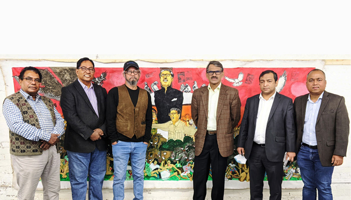 সৈয়দ ইকবালের টরন্টো স্টুডিও পরিদর্শন করলেন হাইকমিশনার