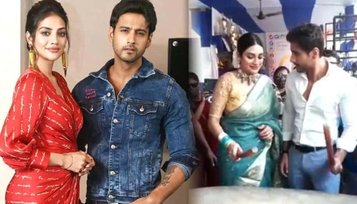 সন্তানকে রেখে যশের সঙ্গে পূজা মণ্ডপে নুসরাত