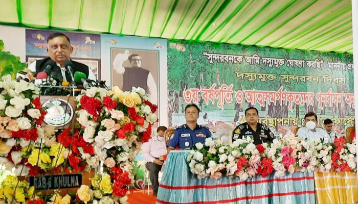 সুন্দরবন এলাকায় র্যাবের স্থায়ী ক্যাম্প হবে: স্বরাষ্ট্রমন্ত্রী সুন্দরবন এলাকায় র্যাবের স্থায়ী ক্যাম্প হবে: স্বরাষ্ট্রমন্ত্রী