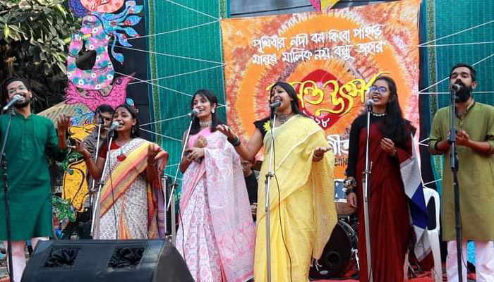 প্রাণ-প্রকৃতি জাগানোর আহ্বানে সমগীতের বসন্ত উৎসব