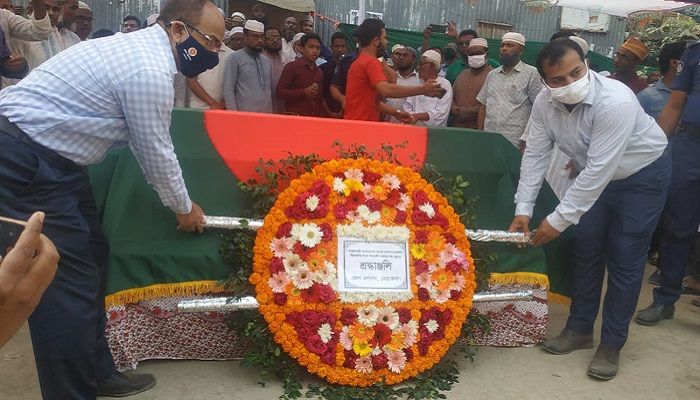 সাহাবুদ্দীন আহমদের প্রথম জানাজায় মানুষের ঢল