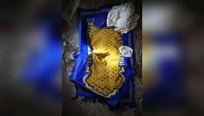 জায়নামাজ-পাঞ্জাবি, পাশে চিরকুটে লেখা ‘ধ্বংস হয়ে যাবে শফিকুল’ জায়নামাজ-পাঞ্জাবি, পাশে চিরকুটে লেখা ‘ধ্বংস হয়ে যাবে শফিকুল’