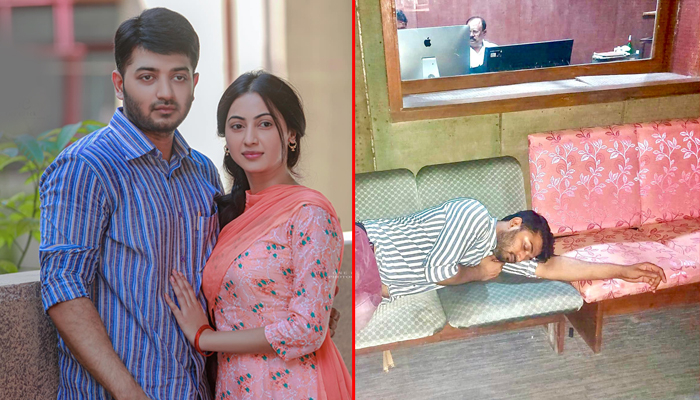 ডাবিং রুমে সোফায় ঘুমাচ্ছেন নায়ক, দেখে আবেগঘন নায়িকা