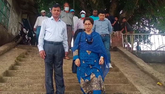 বাঁধের কাজের অনিয়ম জানতে সুনামগঞ্জে পানি সম্পদ মন্ত্রণালয়ের তদন্ত দল