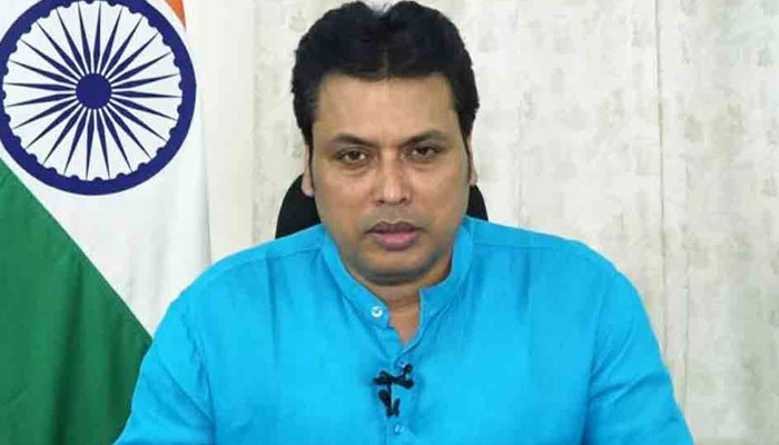 ত্রিপুরার মুখ্যমন্ত্রীর পদত্যাগ