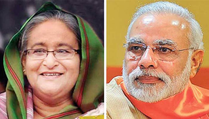 শেখ হাসিনাকে ভারত সফরের আমন্ত্রণ মোদির শেখ হাসিনাকে ভারত সফরের আমন্ত্রণ মোদির