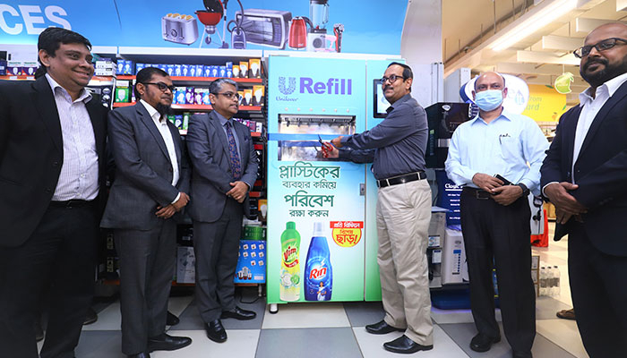 রিন ও ভিম লিকুইডের রিফিল মেশিন চালু করল ইউবিএল