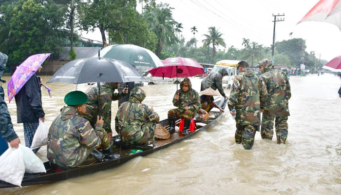 বন্যার্তদের জন্য সেনাবাহিনীর টোল ফ্রি নম্বর