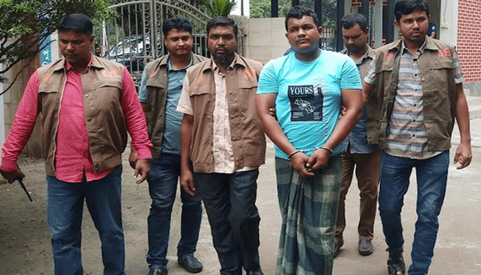 ঘটনায় জড়িত থাকার কথা স্বীকার গ্রেপ্তার রাজা মিয়ার