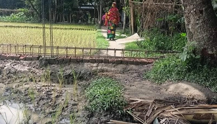 রাস্তায় উঠছে দেয়াল, বন্দি ৭০ পরিবার