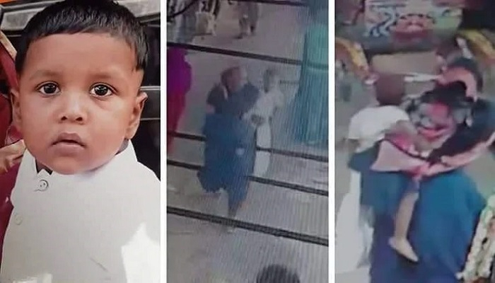 সিসি ক্যামেরায় ধরা পড়ল শিশুকে নিয়ে পালানোর দৃশ্য