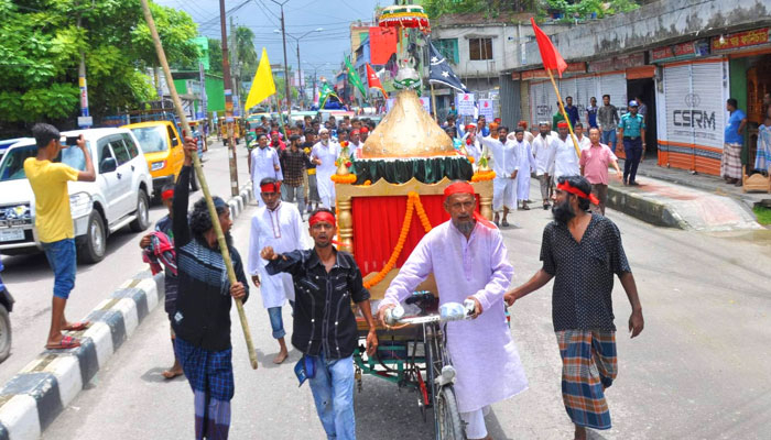 আশুরা উপলক্ষে বরিশালে তাজিয়া মিছিল ও আলোচনা সভা