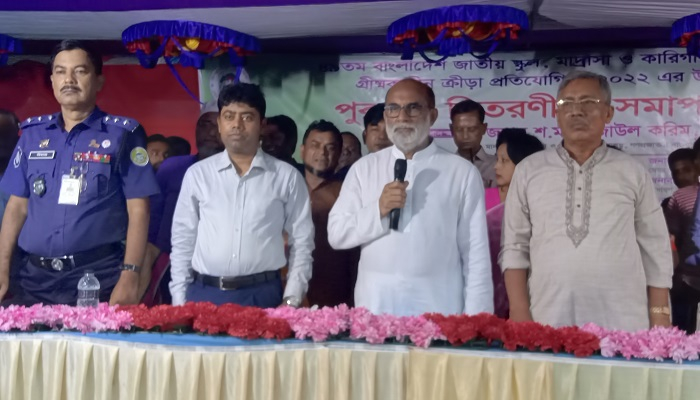 মাদক ও সন্ত্রাসমুক্ত সমাজ গড়তে খেলাধুলার বিকল্প নেই: শ ম রেজাউল