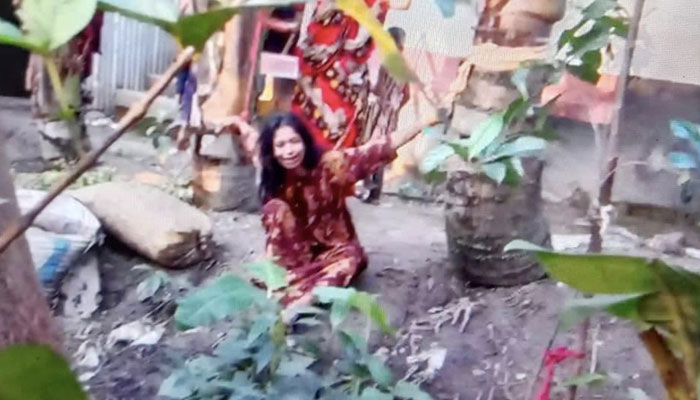 যৌতুকের জন্য গৃহবধূকে গাছে বেঁধে নির্যাতন যৌতুকের জন্য গৃহবধূকে গাছে বেঁধে নির্যাতন